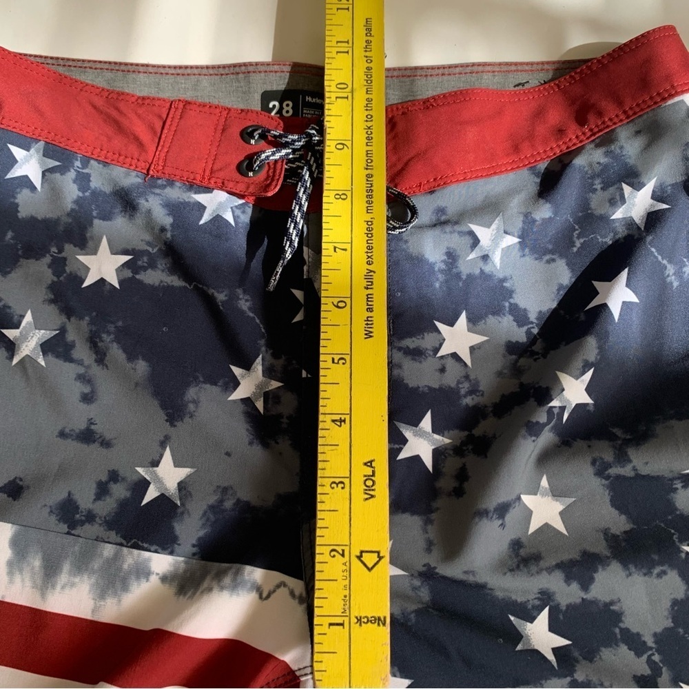 Hurley American Flag Board Shorts- Sz 28 - Picture 7 of 9